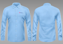 Load image into Gallery viewer, Men&#39;s Light Blue Business Style Button-Up Shirt